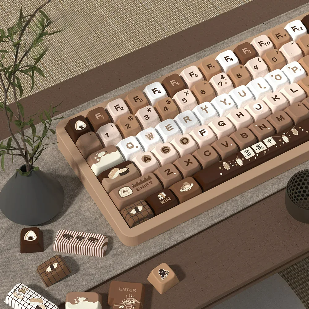 Close-up of Sushi Roll Series Keycap Premium PBT Dye-Sub highlighting details and finish