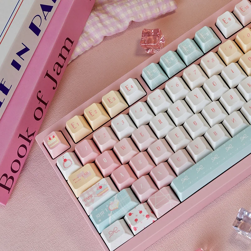 Angle view of Sweet Treats Keycap Set showcasing Cherry profile
