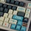 Tears of Kingdom themed keycap set installed on a gaming mechanical keyboard setup