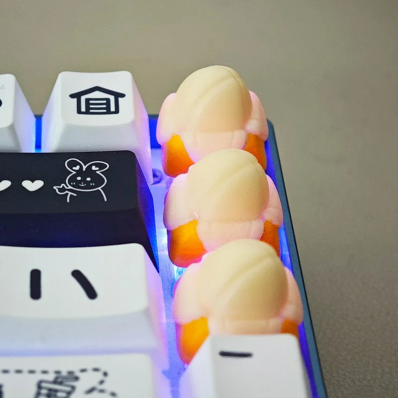 Collection of Whimsical Banana Keycaps highlighting unique handcrafted variations