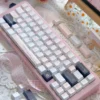 Side profile of Wish Sticky Note Cherry Unique 'Wish Sticky Note' showing keycap set shape and fit