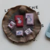 Close-up of Wonderland Cherry Keycap Set Enchanting highlighting handcrafted details and finish