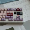 Wonderland Cherry Keycap Set Enchanting installed on a mechanical keyboard setup