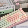 Full layout of 126-key Sweet Melon PBT keycap set