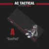 Close-up of AC Tactical Desk Mats tactical design highlighting details and finish