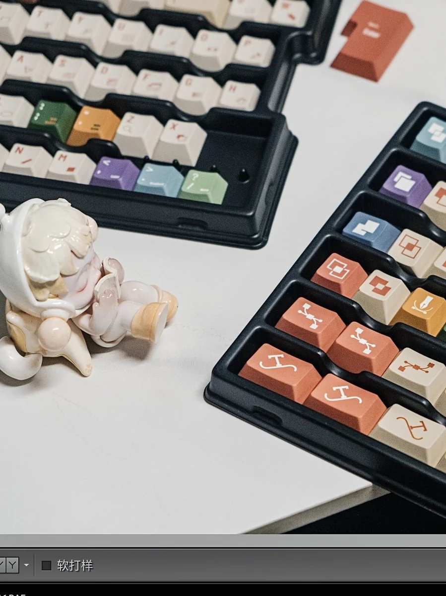 AIer Designer Series Cherry Unique AI & Designer installed on a mechanical keyboard setup