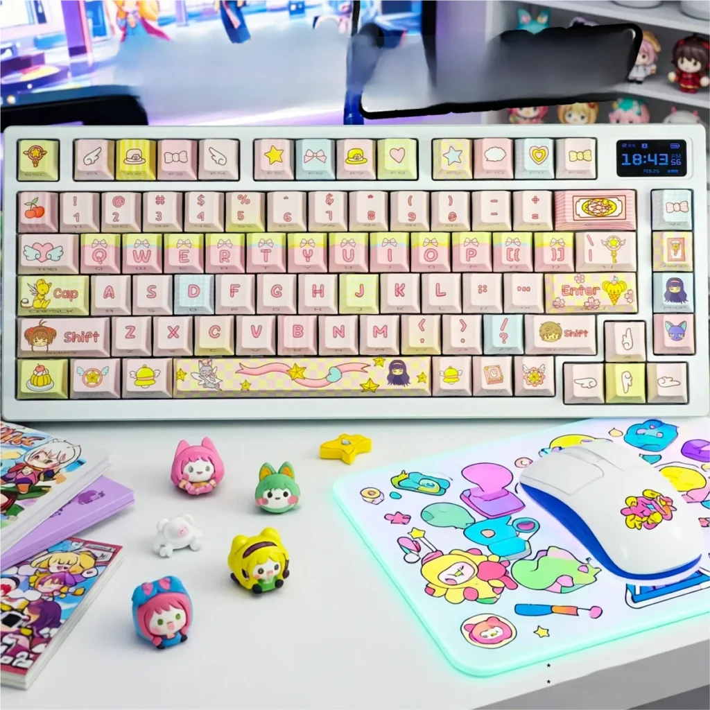 Cardcaptor Sakura Kinomoto & Iconic Cardcaptor hero image featuring Sakura Kinomoto & Friends Keycap Set