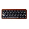 Angle view of the Dunhuang PBT Keycap Set demonstrating ergonomic Cherry profile