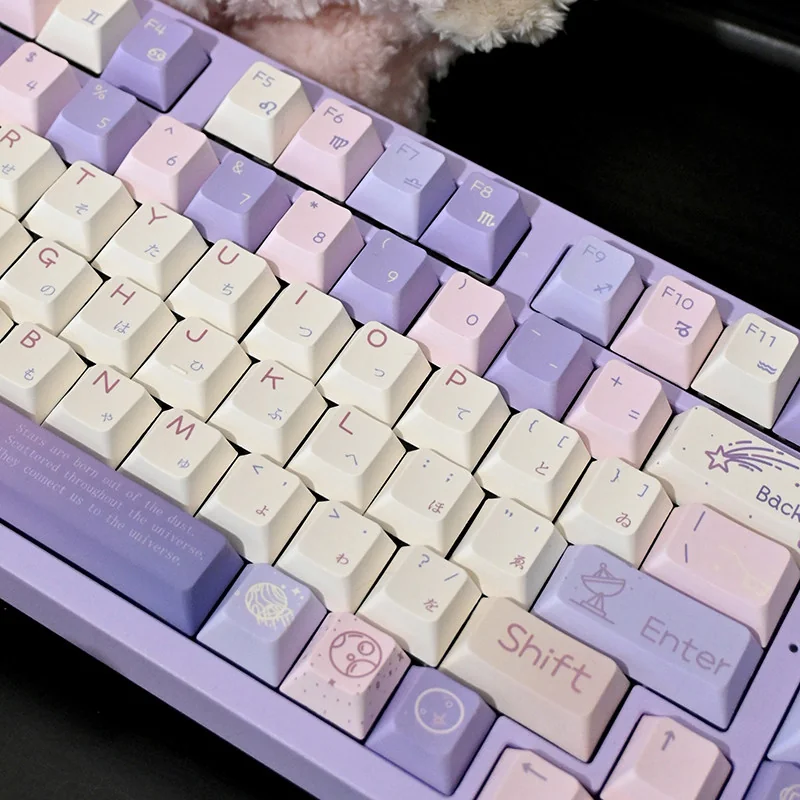Cherry Profile Starry Sky Keycaps showcasing tactile feel