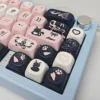 Full layout of Sweetheart Black Cat PBT keycap set