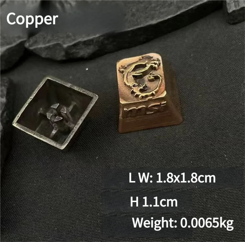 MSI Logo Keycaps – Copper Artisan Tactile