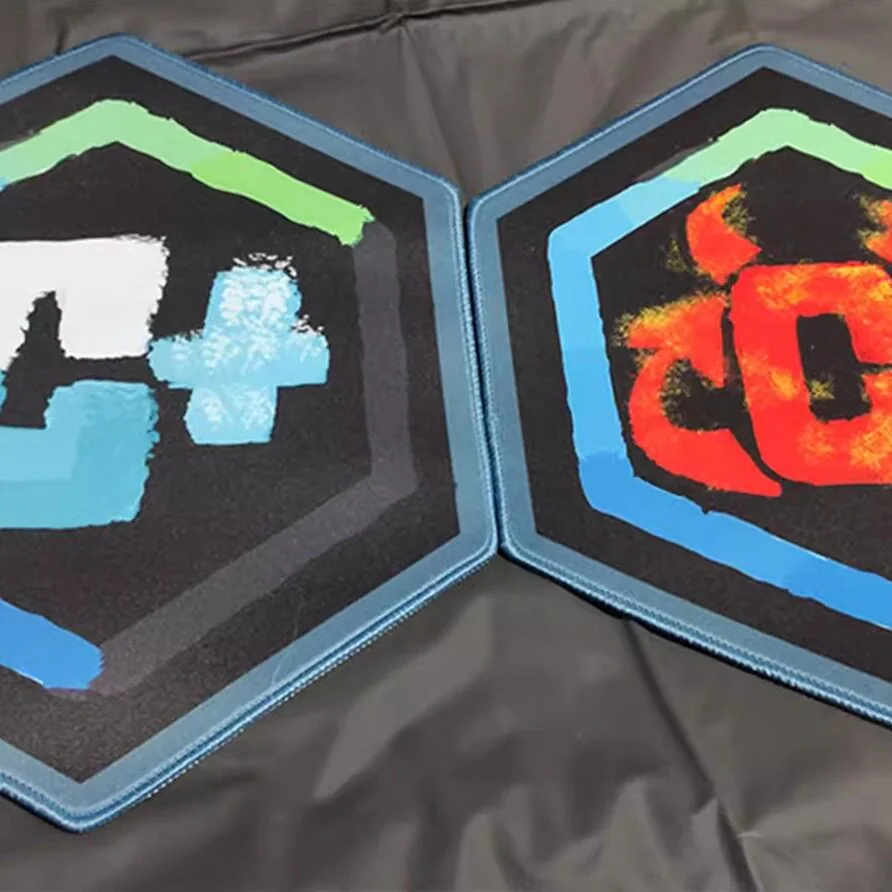 Dynamic CS2 Themed Gaming Mouse Pad with Irregular Shape