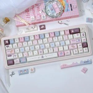 Deep Roast Academia PBT keycap set on mechanical keyboard