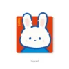 Dopamine Rabbit Mouse Pad with vibrant pastel colors on desk