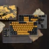 Erosion Battle-Damaged Rust Cherry Unique installed on a mechanical keyboard setup