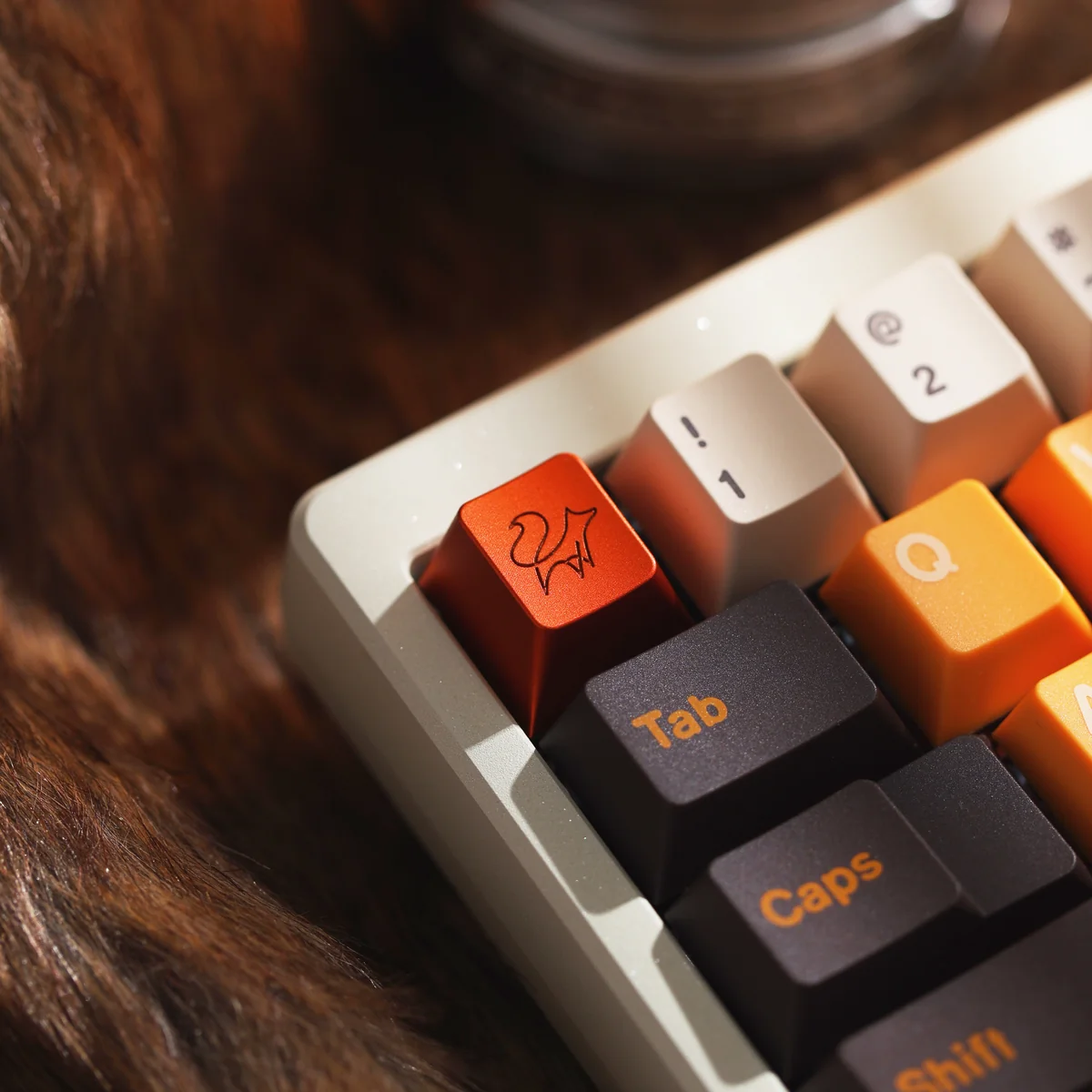 Fox CNC Aluminum Keycap presented in its premium packaging, emphasizing its collector's item appeal.