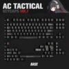 Tactical PBT Keycap Set arranged to show full compatibility for various keyboard layouts.