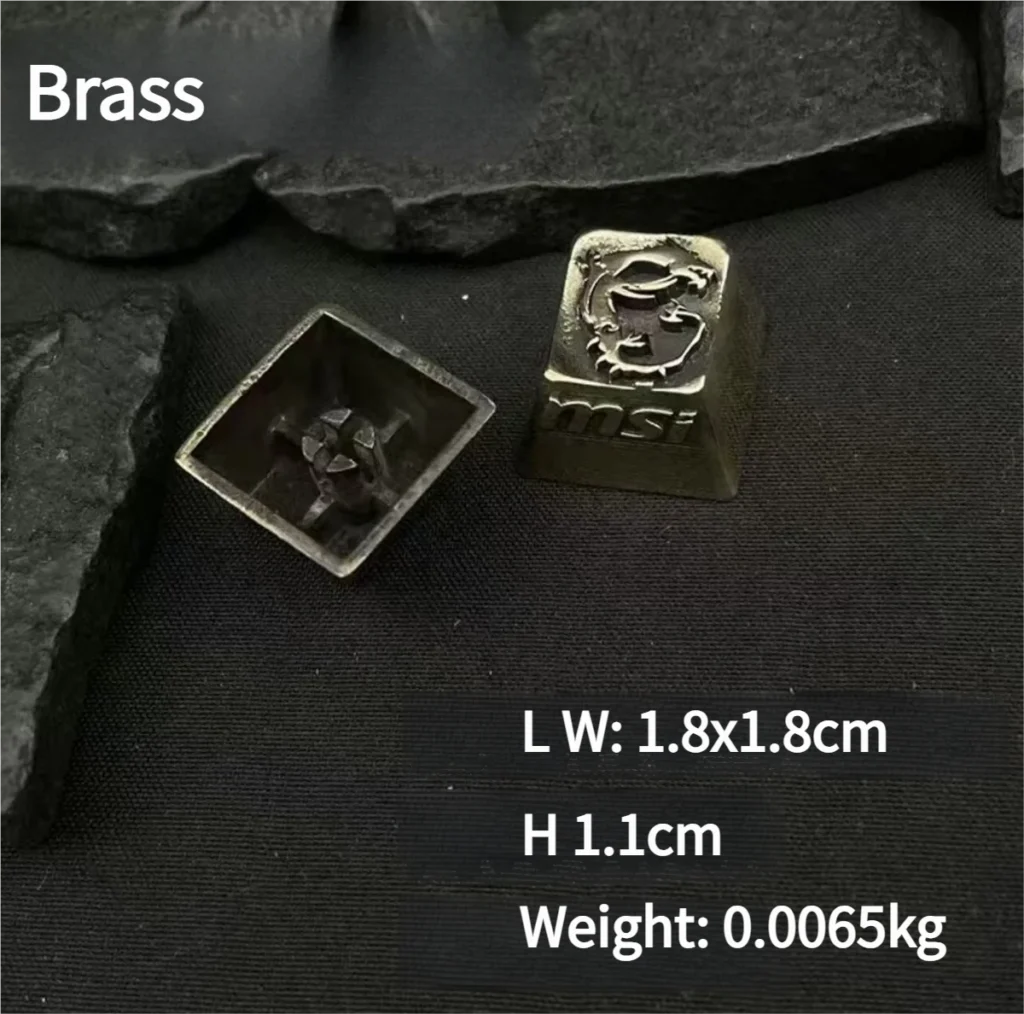 MSI Logo Keycaps – Copper Artisan Tactile