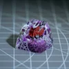 Hollow Knight Hornet keycap glowing with keyboard RGB backlight