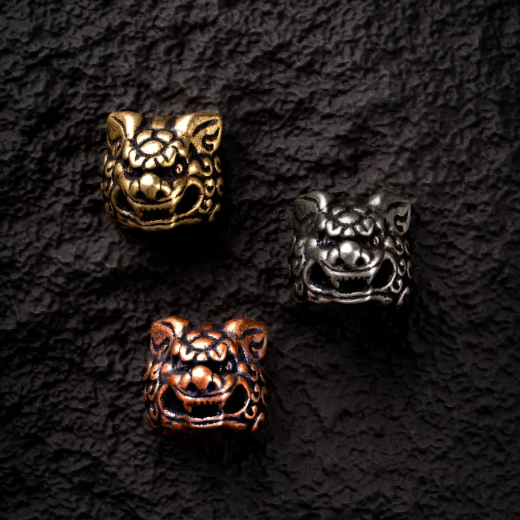 Handcrafted Qilin Artisan Keycap detailed view