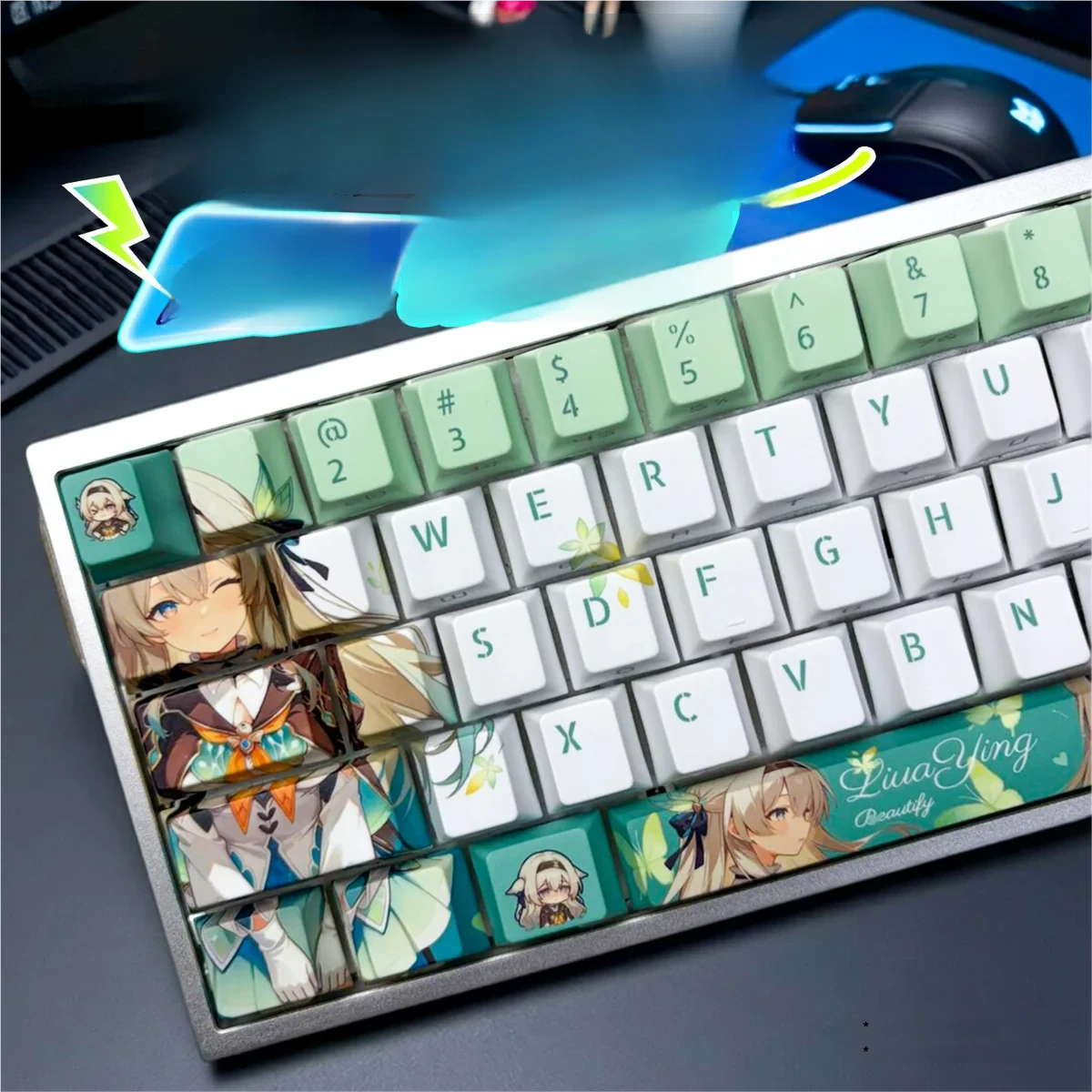 Honkai Star Rail Firefly Firefly Honkai Star Rail hero image featuring Honkai Firefly Keycap Set