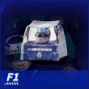 Kimi Raikkonen 2001 F1 helmet artisan keycap on a mechanical keyboard