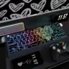 Close-up of Microchip keycap design showing intricate circuit board patterns