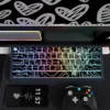 Microchip PBT Keycap Set with side-lit legends on a mechanical keyboard