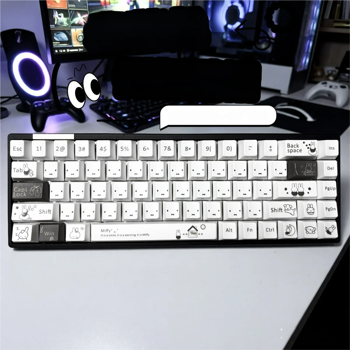 Miffy Keycap Set Pbt Cherry Profile Keyboard product image