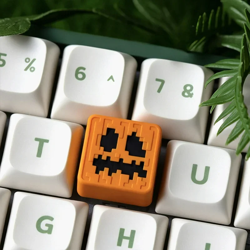 Detailed texture view of Minecraft Mob Artisan Keycaps Handcrafted resin design and material