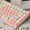 Ergonomic MOA profile keycaps with spherical tops