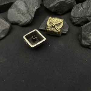 The Mystical Owl Copper Keycap presented in premium artisan packaging, ready for gifting.