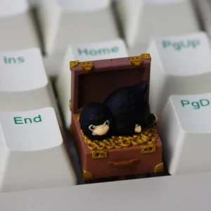 Niffler Artisan Keycap for MX Switches, detailed resin sculpture
