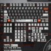 Side profile view of Observer Cherry Profile keycaps, showing ergonomic angle and PBT texture.