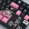 Detailed shot of PBT keycap texture and dye-sublimated legends