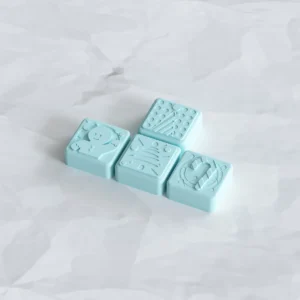 Close-up of durable PBT keycap texture with dye-sublimated legends