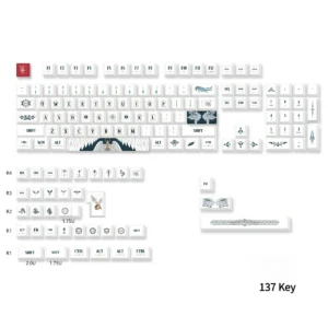 Texture and durability of PBT Divine Realm keycaps.