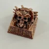 Detailed view 7 of Pharaoh Punk Skull Keycaps Handcrafted copper