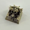 Detailed view 8 of Pharaoh Punk Skull Keycaps Handcrafted copper