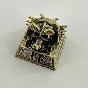 Detailed view 8 of Pharaoh Punk Skull Keycaps Handcrafted copper