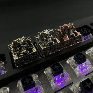 Pharaoh Punk Skull Keycaps Handcrafted Copper hero image featuring Pharaoh Punk Skull