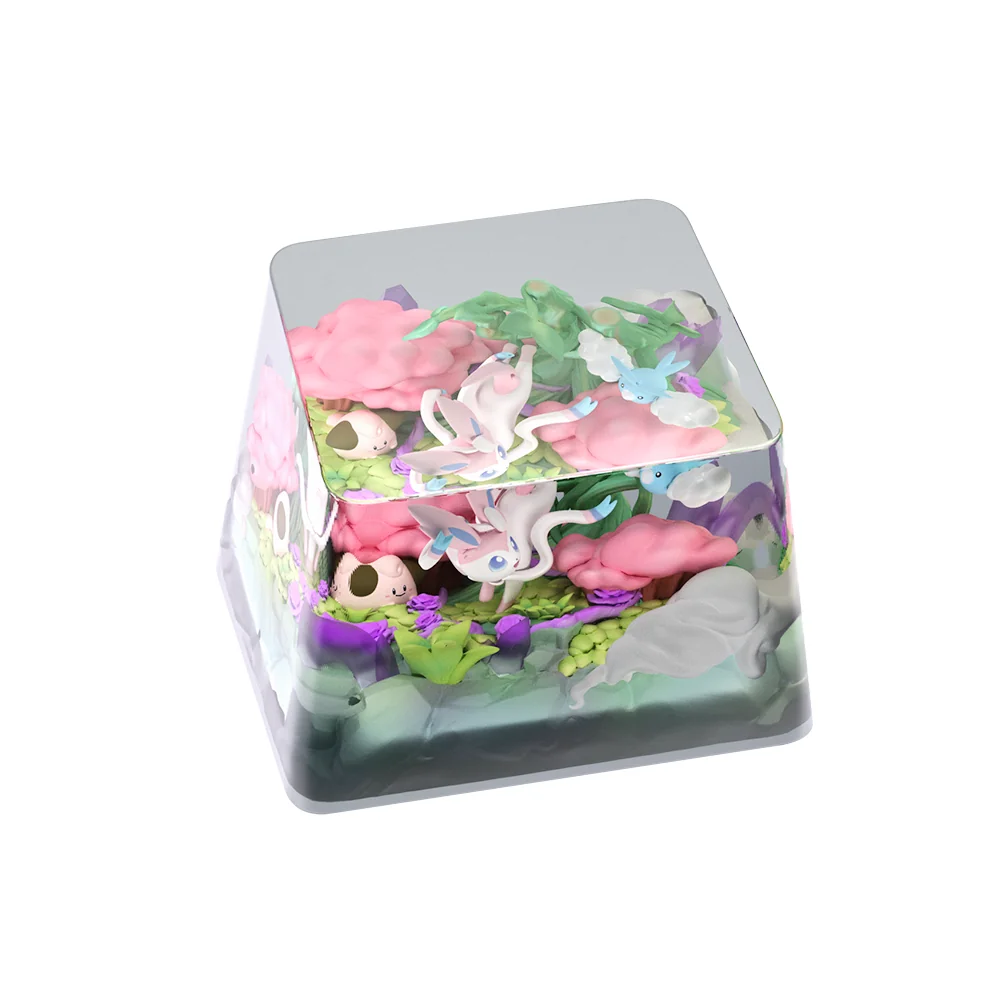 Close-up of Pokemon Sylveon & Friends Exquisite Handcrafted highlighting details and finish