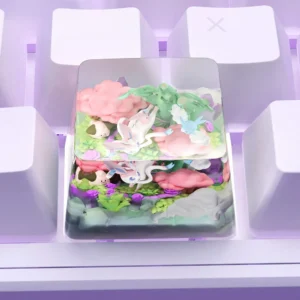 Pokemon Sylveon & Friends Exquisite Handcrafted hero image featuring Pokemon Sylveon & Friends Keycap