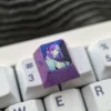Titanium keycap showcasing polished metallic finish and durability