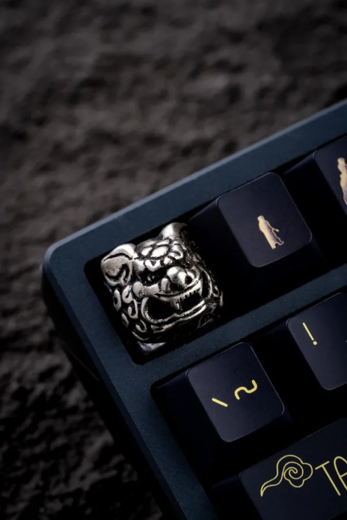 Qilin Artisan Keycap showcasing intricate sculpting
