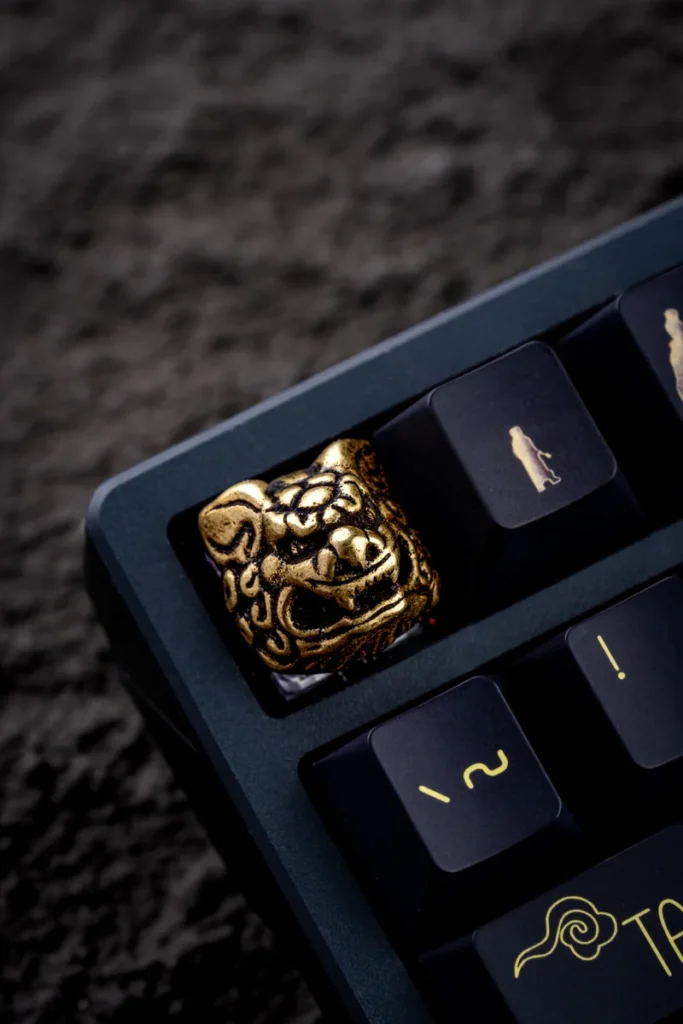 Qilin Keycap on a mechanical keyboard setup