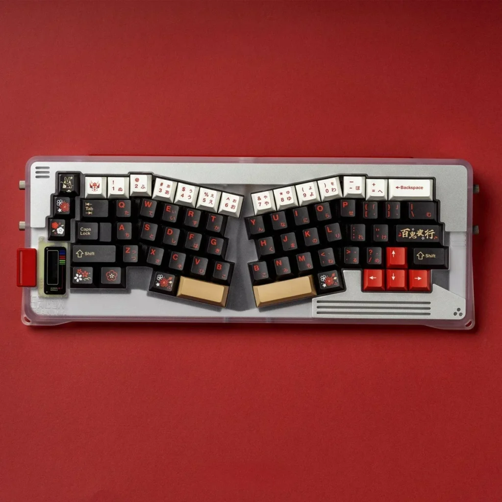 Red Fox Cherry Keycap Premium PBT striking Red hero image featuring Red Fox Keycap Set