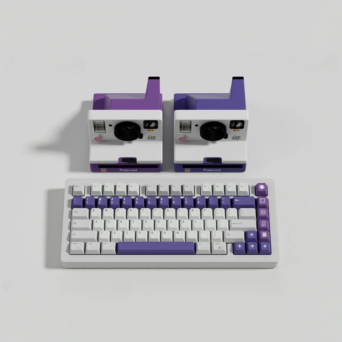 Detailed view of modifier keys from Retro Camera set