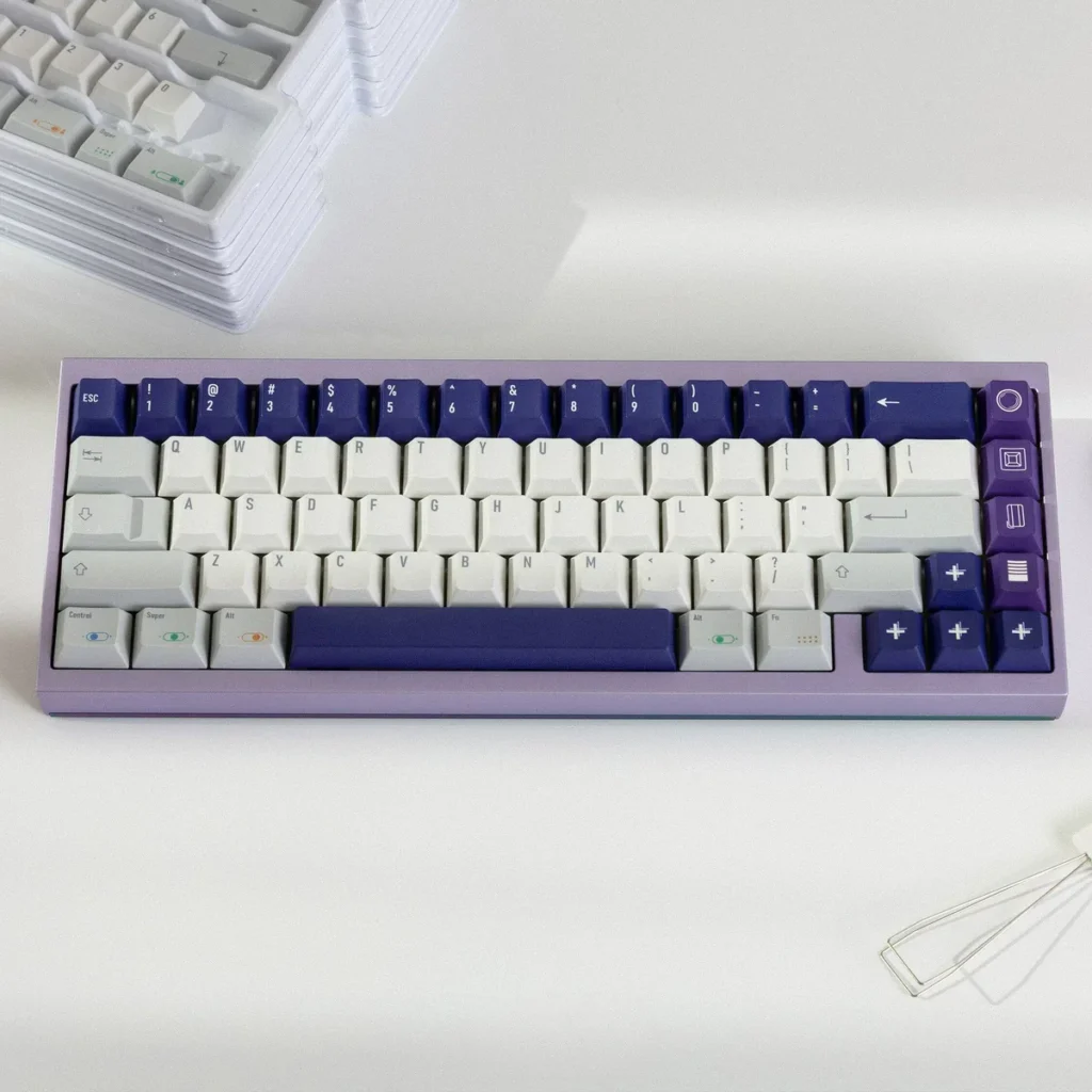 Retro Camera PBT Keycap Set on mechanical keyboard