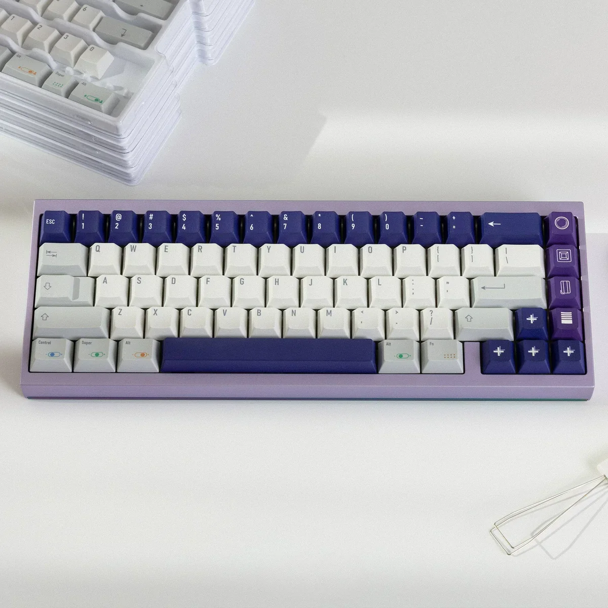 Retro Camera PBT Keycap Set on mechanical keyboard